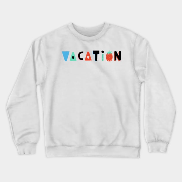 VACATION BEACH DESIGN Crewneck Sweatshirt by Trio Store